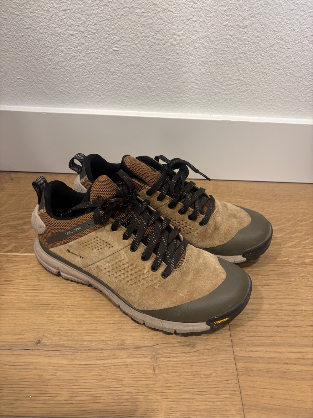 Danner Women's Athletic Trail Shoes in Tan and Olive